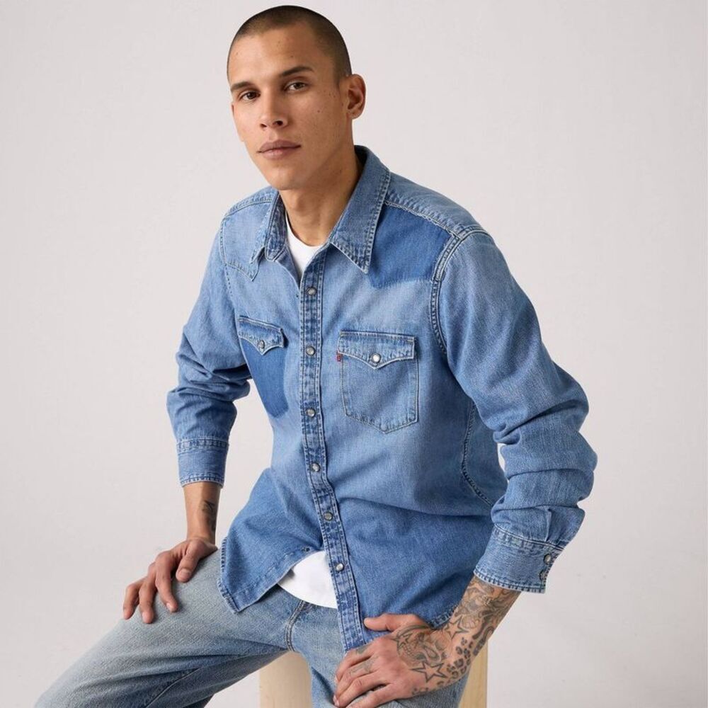 Levi's Men's Western Standard Fit Long Sleeve Button-Down Shirt - Vanisher S